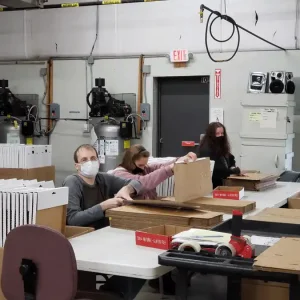 Cardboard box assembly