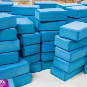 Block prepared for labeling