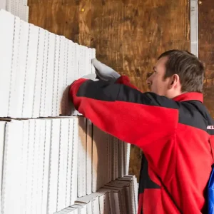 Cardboard box assembly at Christian County Enterprises