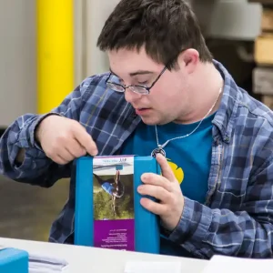 A team member hard at work